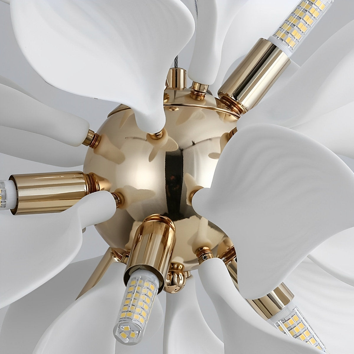 Elegant Glass Floral Pendant Lighting Fixture