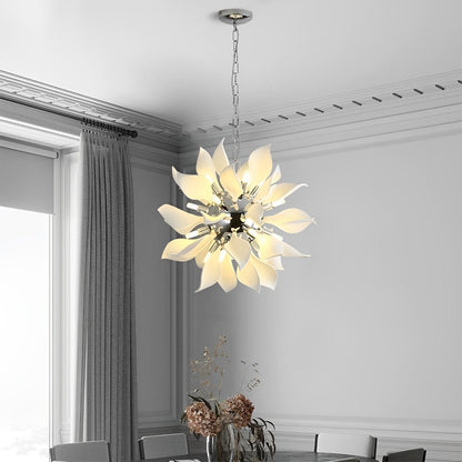 Elegant Glass Floral Pendant Lighting Fixture