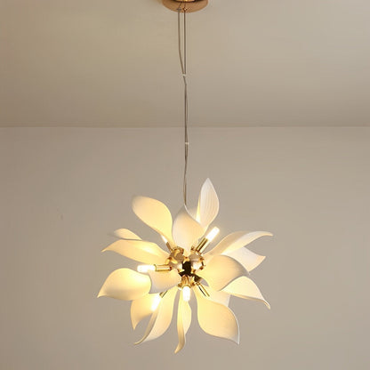 Elegant Glass Floral Pendant Lighting Fixture