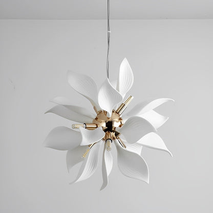 Elegant Glass Floral Pendant Lighting Fixture