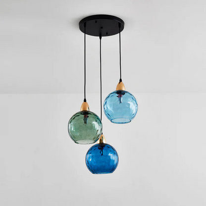 Stylish 3 Light Pendant Lamp - Hanging Cascade Fixture