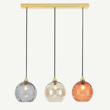 Stylish 3 Light Pendant Lamp - Hanging Cascade Fixture