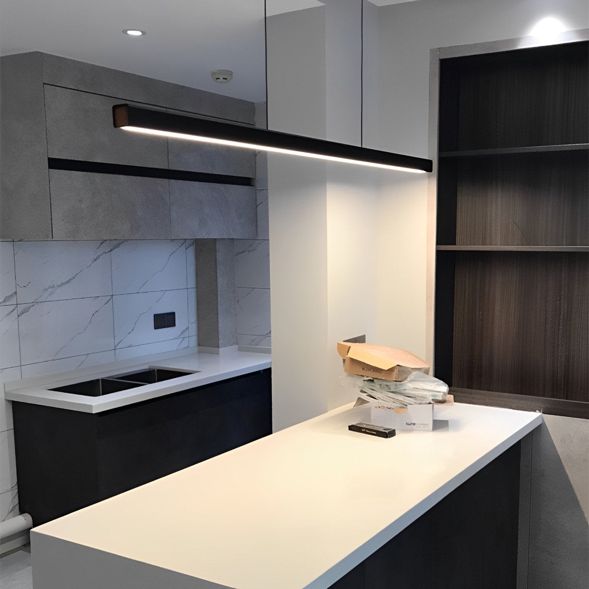 Sleek Contemporary LED Hanging Light Bar