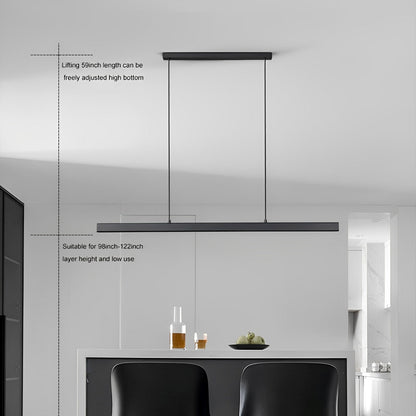 Sleek Contemporary LED Hanging Light Bar