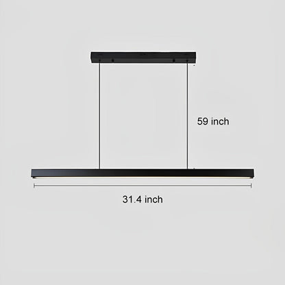 Sleek Contemporary LED Hanging Light Bar