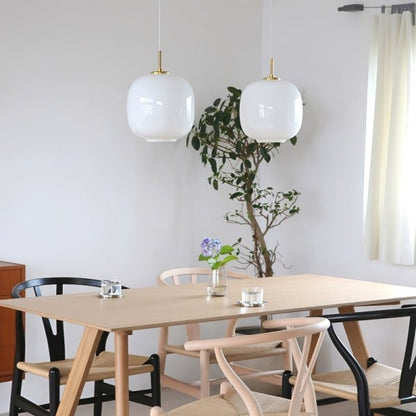 Modern Nordic Opal Glass Pendant Light