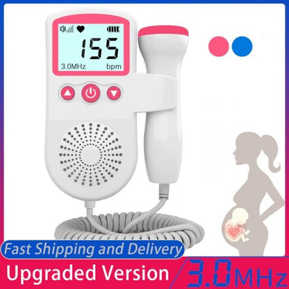 Portable Prenatal Fetal Heart Monitor with Digital Screen