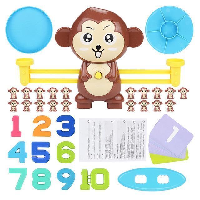 Fun Monkey Math Balance Puzzle - Halri