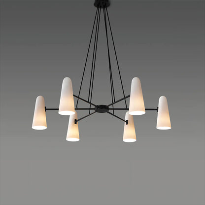 Elegant LED Pendant Light with Clear Glass Drops