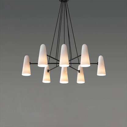 Elegant LED Pendant Light with Clear Glass Drops