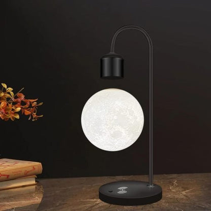 Floating Glow Moon Lamp – Wireless Phone Charging Light