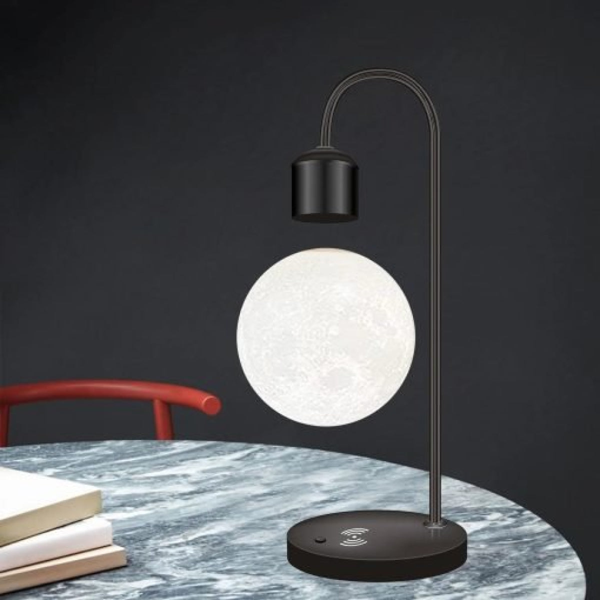 Floating Glow Moon Lamp – Wireless Phone Charging Light