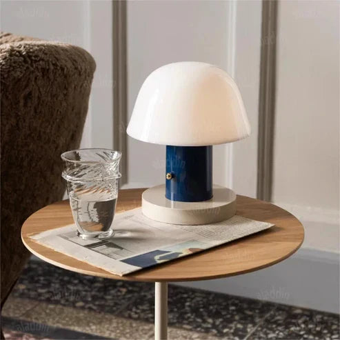 Natural Wooden Mushroom Desk Lamp - Halri