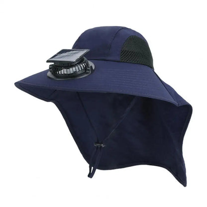 Sun Protection Summer Hat with Wide Brim & Fan