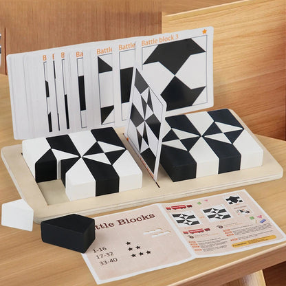 Classic Wooden Brain Teaser Blocks Game - Halri