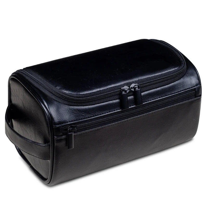 Luxury Travel Leather Wash Bag