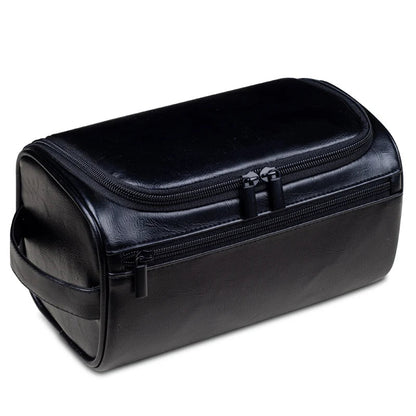 Luxury Travel Leather Wash Bag