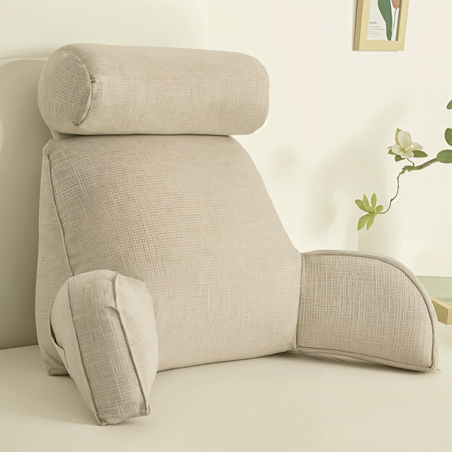Luxury Support Pillow with Arms and Ergonomic Headrest - Halri