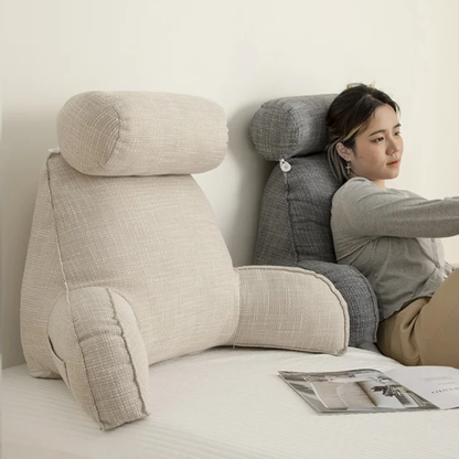 Luxury Support Pillow with Arms and Ergonomic Headrest