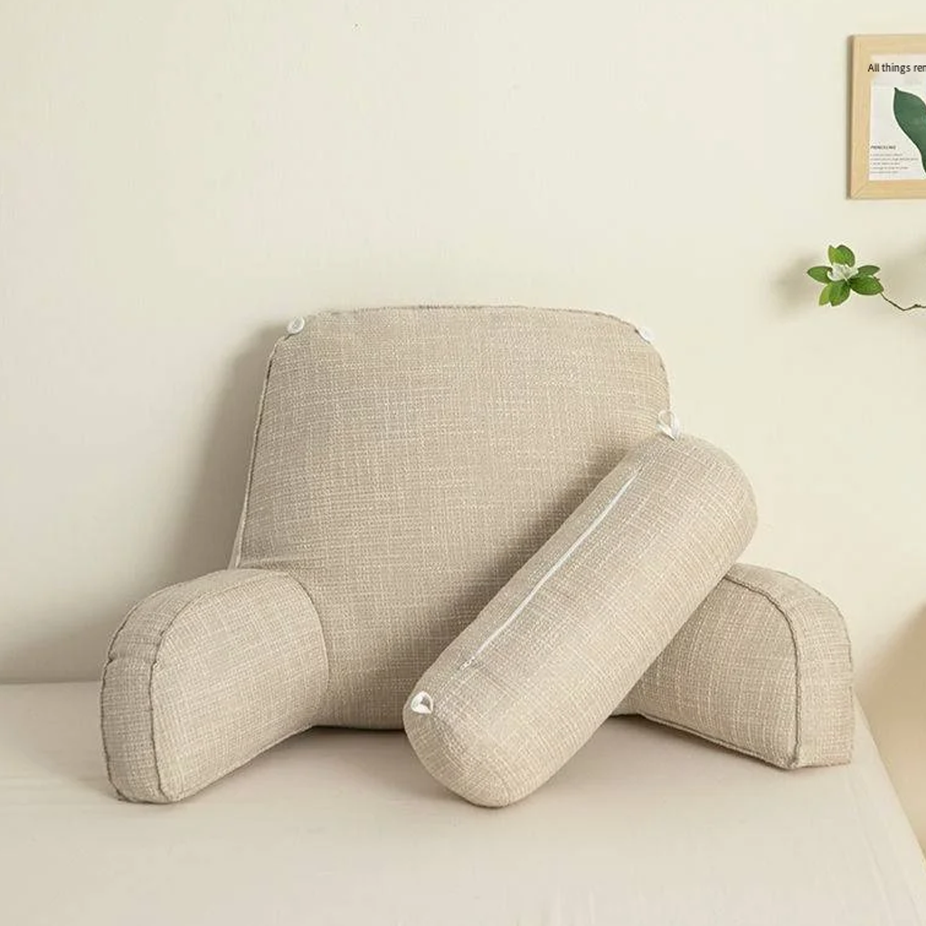 Luxury Support Pillow with Arms and Ergonomic Headrest