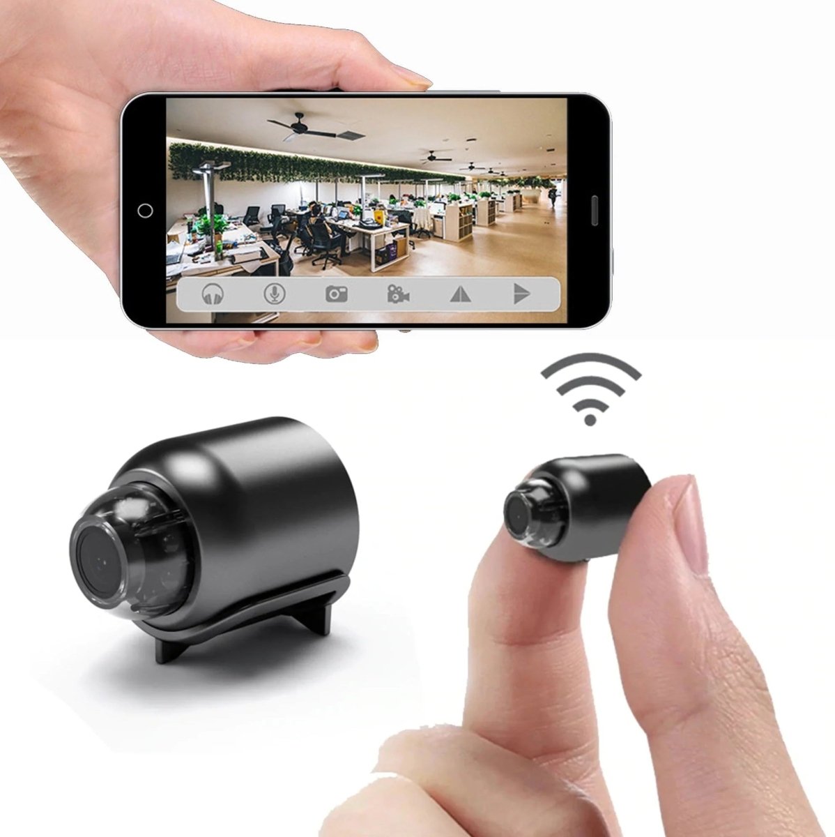 Compact WiFi Security Camera with HD Night Vision - Halri