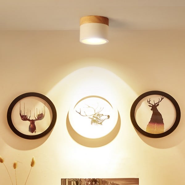 Modern Nordic Ceiling Light LED Wooden