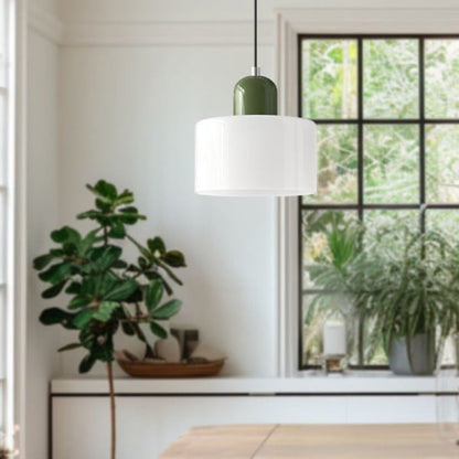 Morandi Glass Cylinder Pendant Light