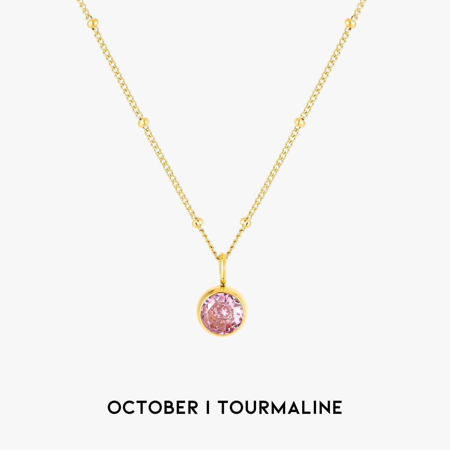 Gemstone Drop Pendant Necklace