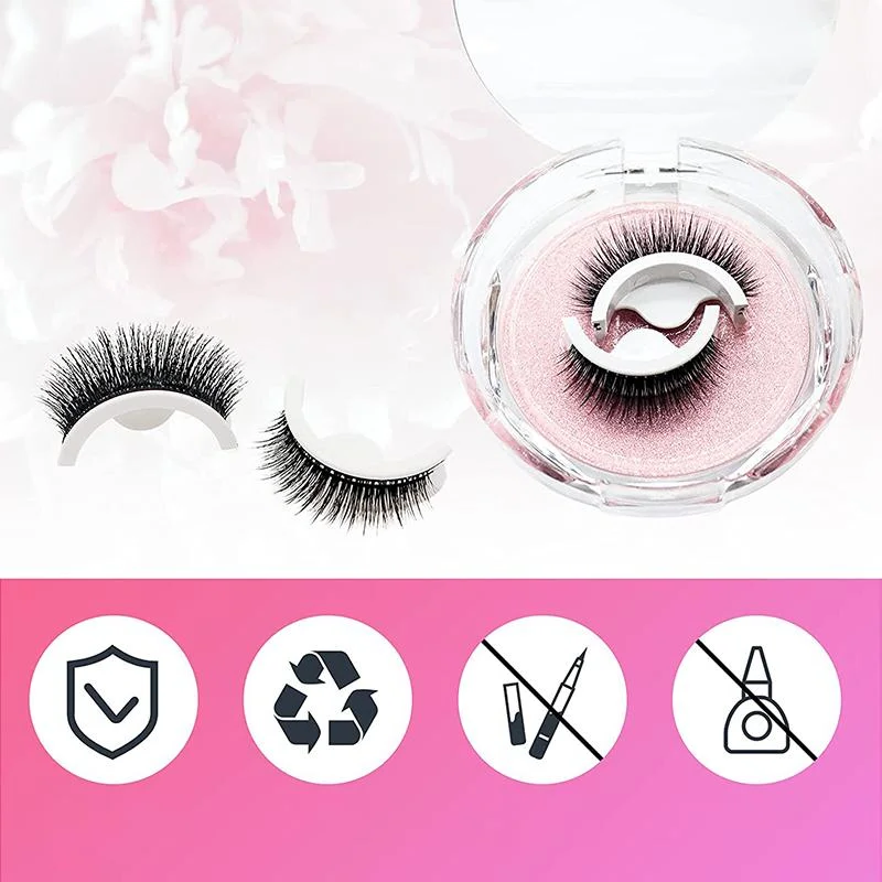 Easy Apply Reusable False Lashes Natural Everyday Look
