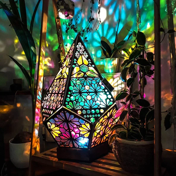 Vibrant LED Projector Lamp Colorful Nightlight - Halri