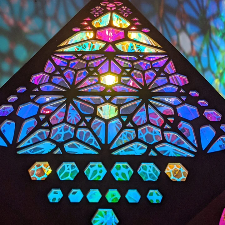 Vibrant LED Projector Lamp Colorful Nightlight