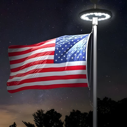 Bright LED Solar Flagpole Night Lights - Halri