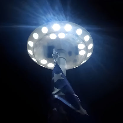 Bright LED Solar Flagpole Night Lights