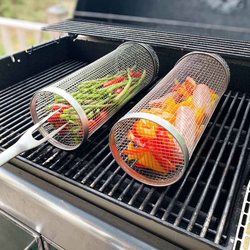Easy Clean Outdoor BBQ Grill Basket