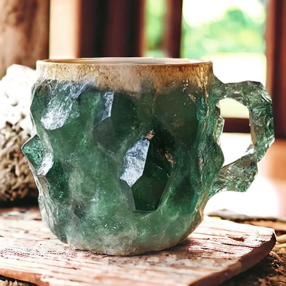 Sparkling Gemstone Design Coffee Mug