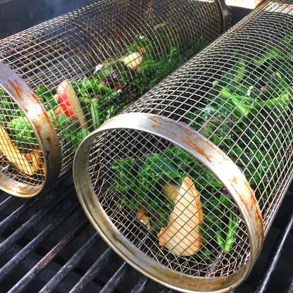 Easy Clean Outdoor BBQ Grill Basket