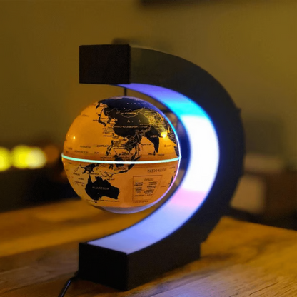 Illuminated Floating World Globe With Magnet Base