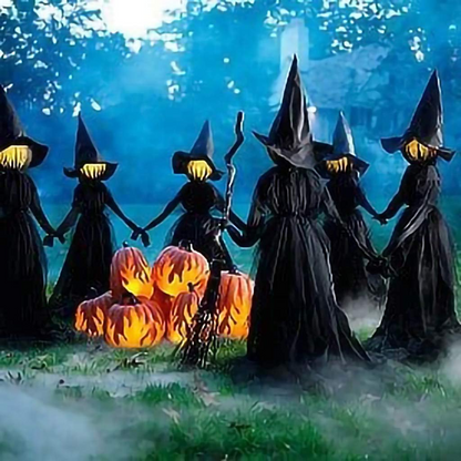 Glowing Witch Yard Decoration Stake