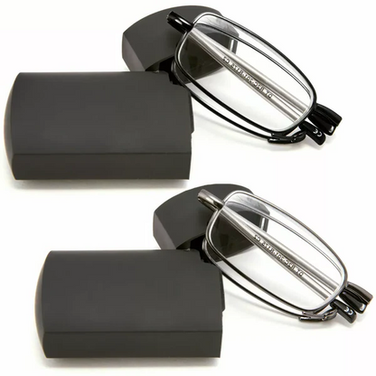 Compact Travel Reading Glasses With Storage Case - Halri