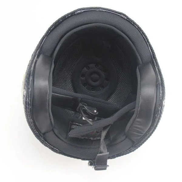 Classic Open Face Motorcycle Helmet With Visor Mask