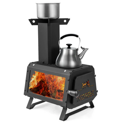Compact Outdoor Campfire Cooking Stove Heater