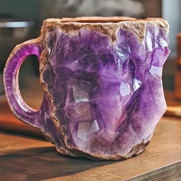 Sparkling Gemstone Design Coffee Mug