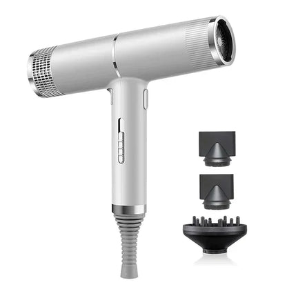 Fast Ionic Hair Dryer with Diffuser and Nozzles
