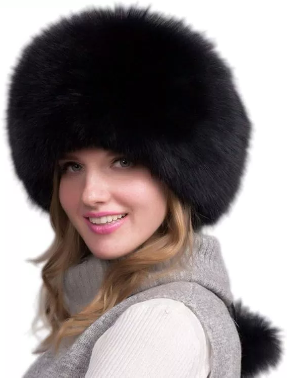 Luxurious Real Fur Winter Hat for Women with Earmuffs - Halri