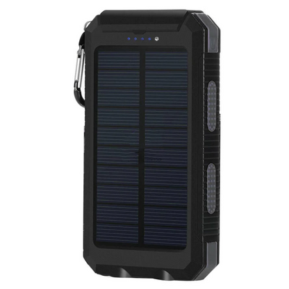 Slim Waterproof Portable Solar Charger with LED Flashlight - Halri
