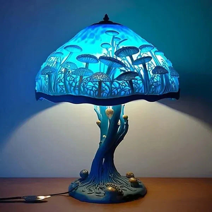 Colorful Glass Floral Desk Lamp