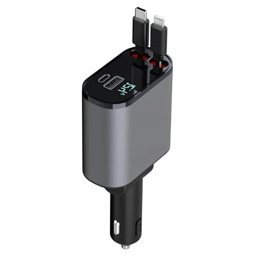 Compact 4 Port USB Car Charger