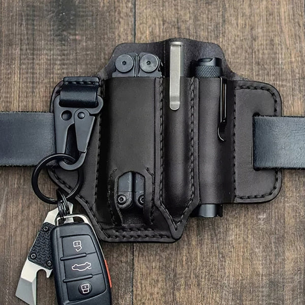 Practical Multifunctional Leather Belt Pouch