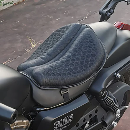 Comfortable Motorcycle Gel Seat Cushion | Soft & Grip Design - Halri