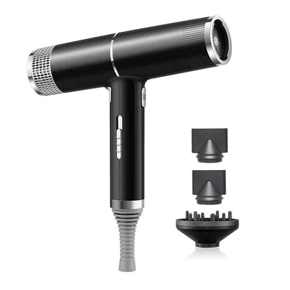 Fast Ionic Hair Dryer with Diffuser and Nozzles